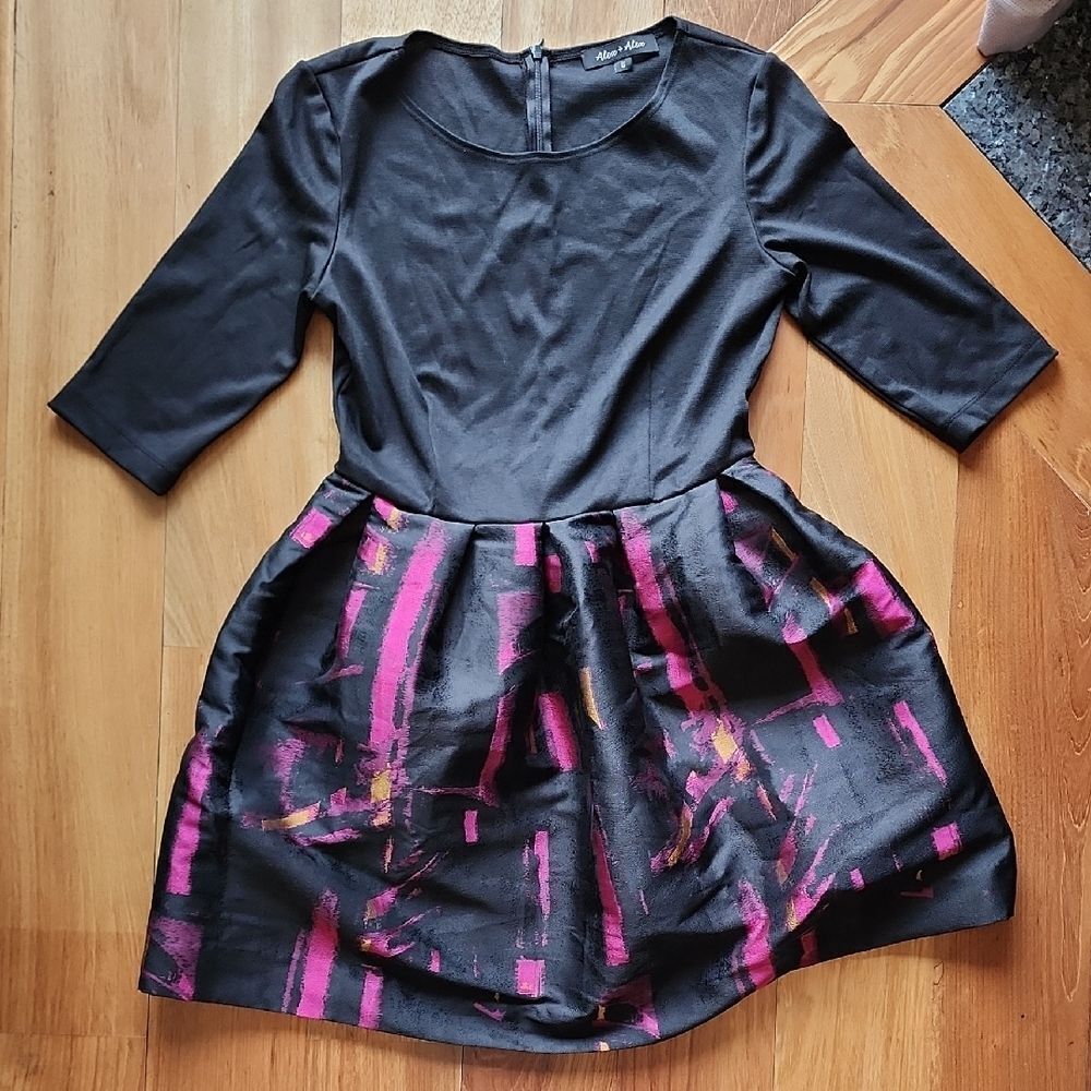 Alex + Alex Stylish One Piece Peplum Dress- Women's Size 6